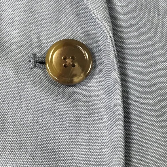 Everlane Blazer Womens 00 Light Blue Linen Blend 2 Button Tailored Office Career - Picture 9 of 9